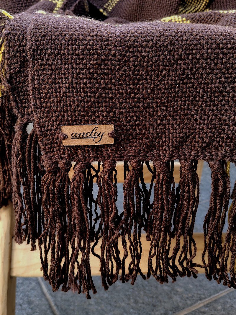 Mantas tejidas en telar Kolu detalle tejido